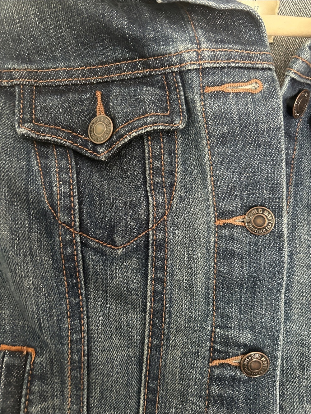 NWOT Old Navy Women's Stonewash Indigo Blue Denim Jacket - Picture 4 of 8